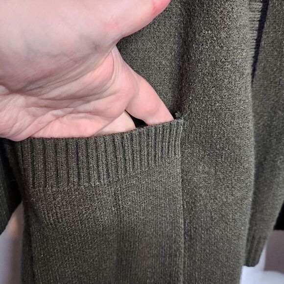 2X 18W 20W Torrid Green Long Sweater Cardigan Give Me A Break Lovesick Relaxed F - Picture 3 of 7